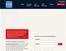 Tablet Screenshot of fojp.com